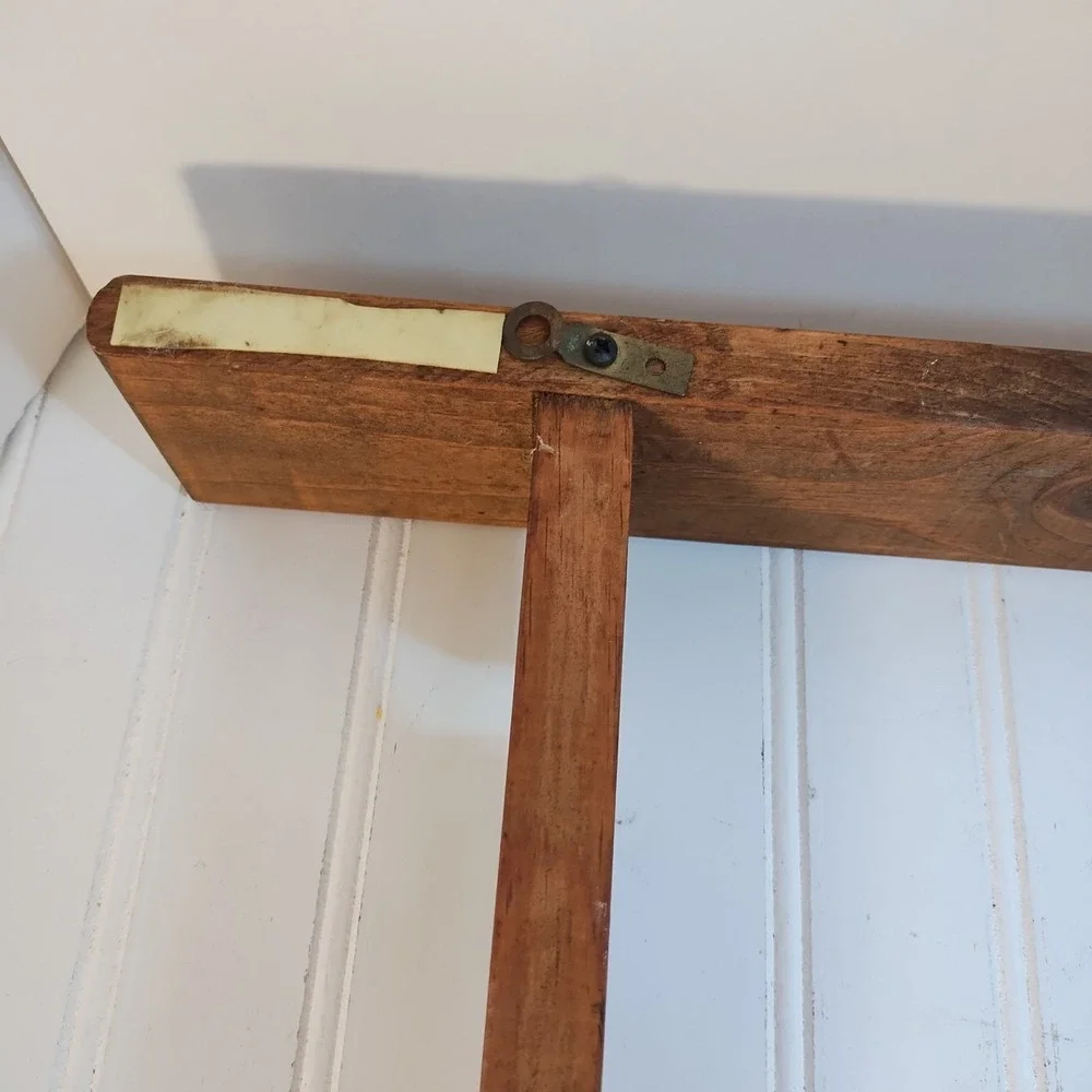 Vintage Wood Hat Rack for Baseball Caps Wall Mounted Storage Brown Wood 12 Slots